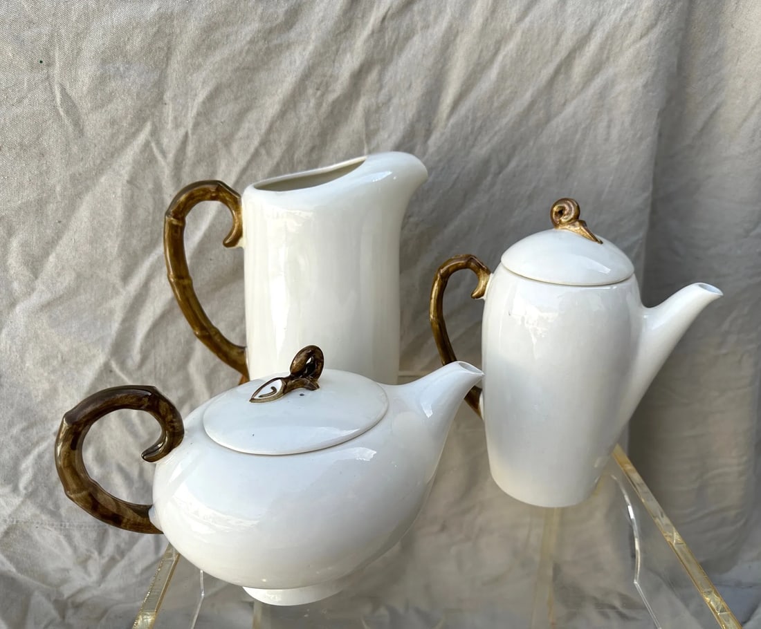 Vintage Ivy Print Serving Set of 3 - 4