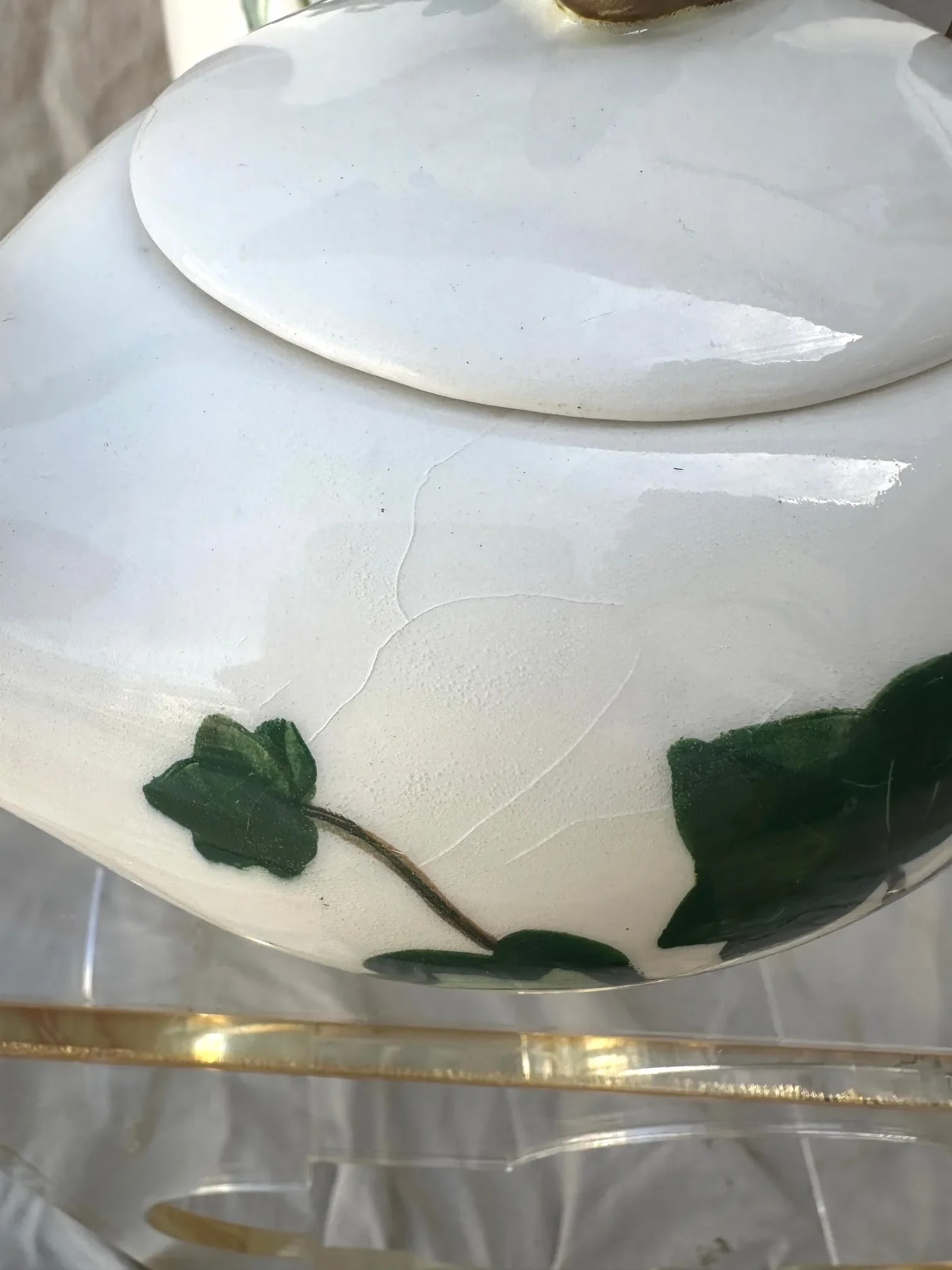 Vintage Ivy Print Serving Set of 3 - 5