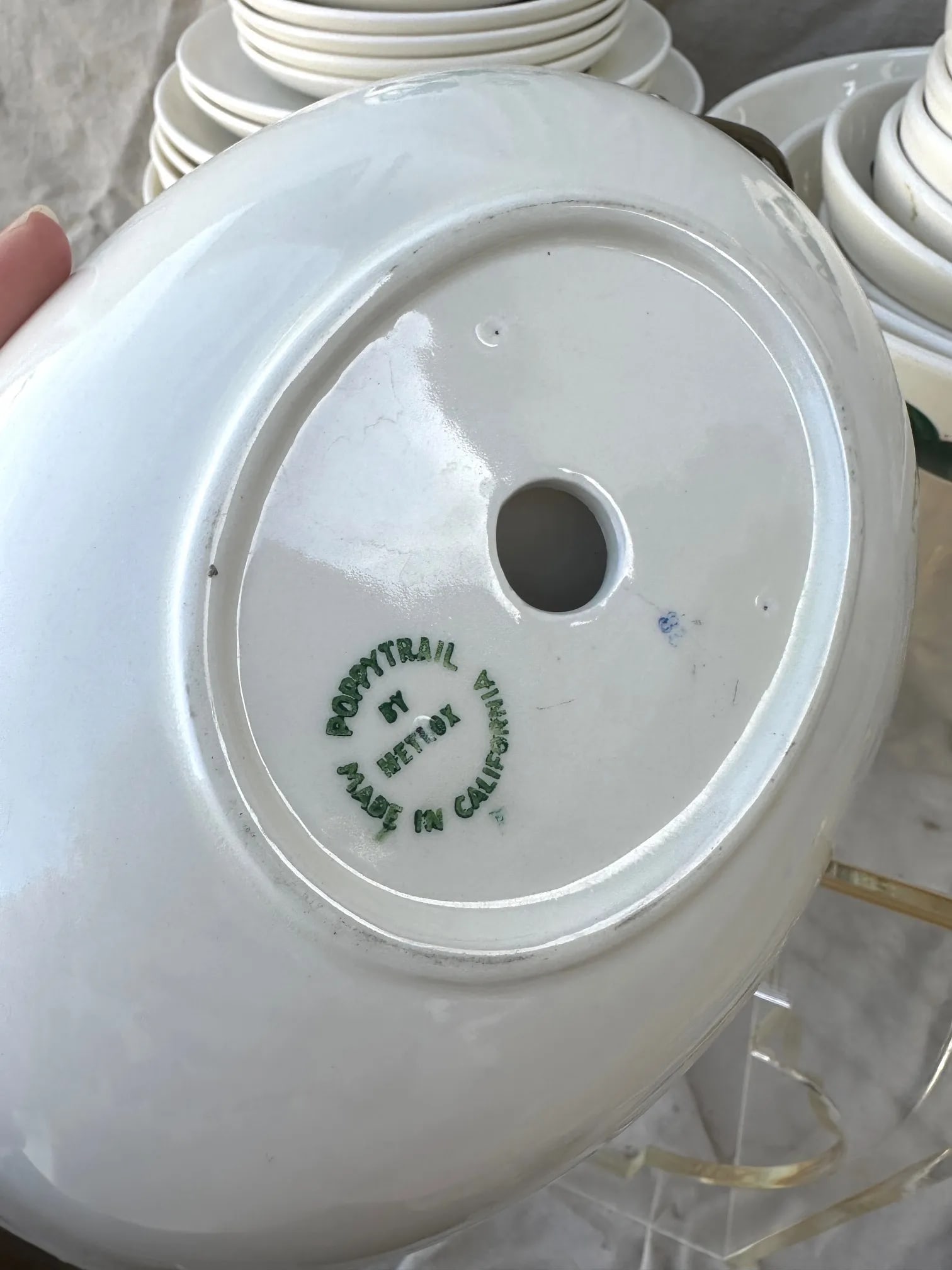 Vintage Ivy Print Serving Set of 3 - 7