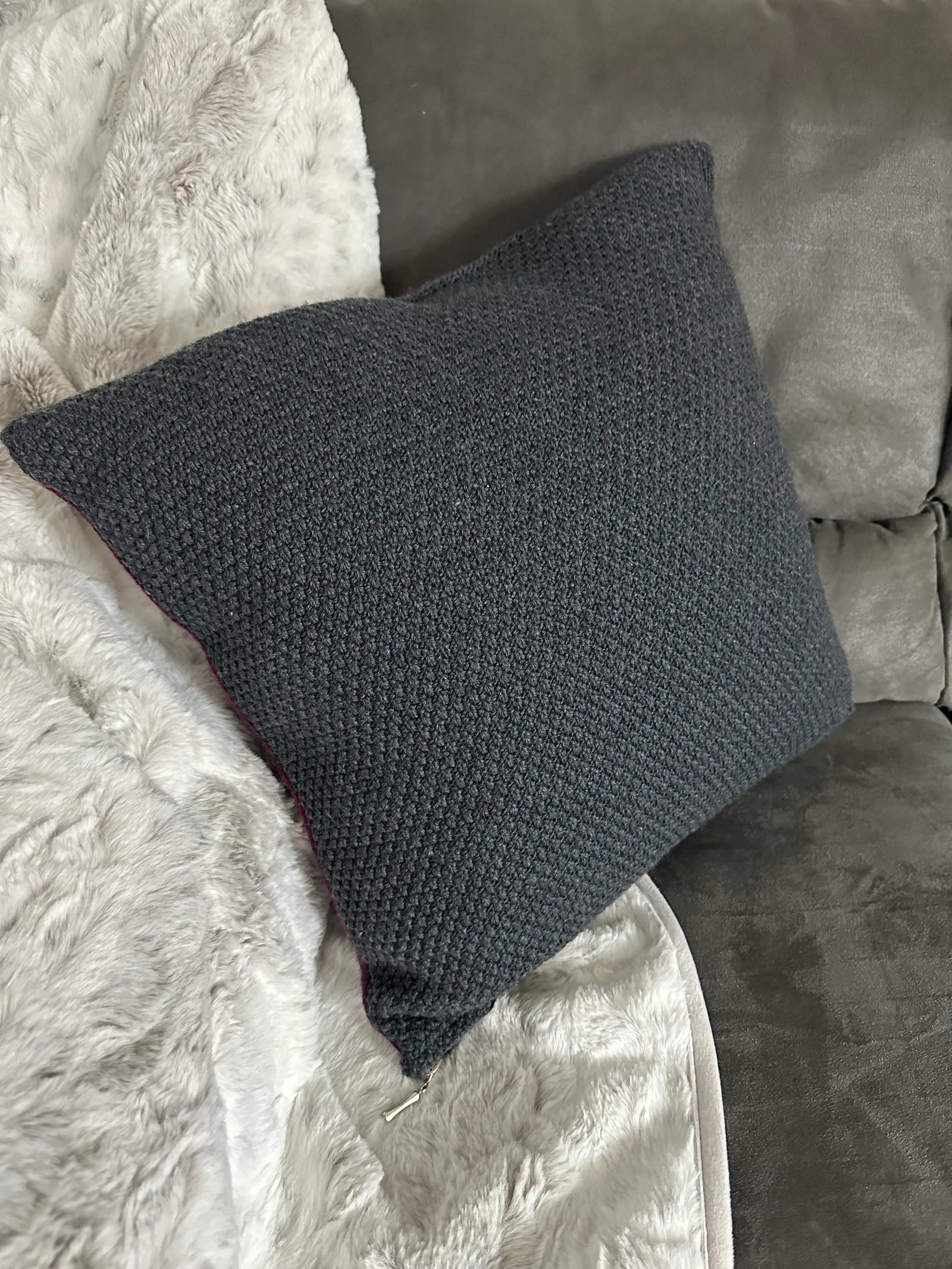 Mid 20th Century Aran Mor Merino Wool Pillow, Made in Ireland - 7