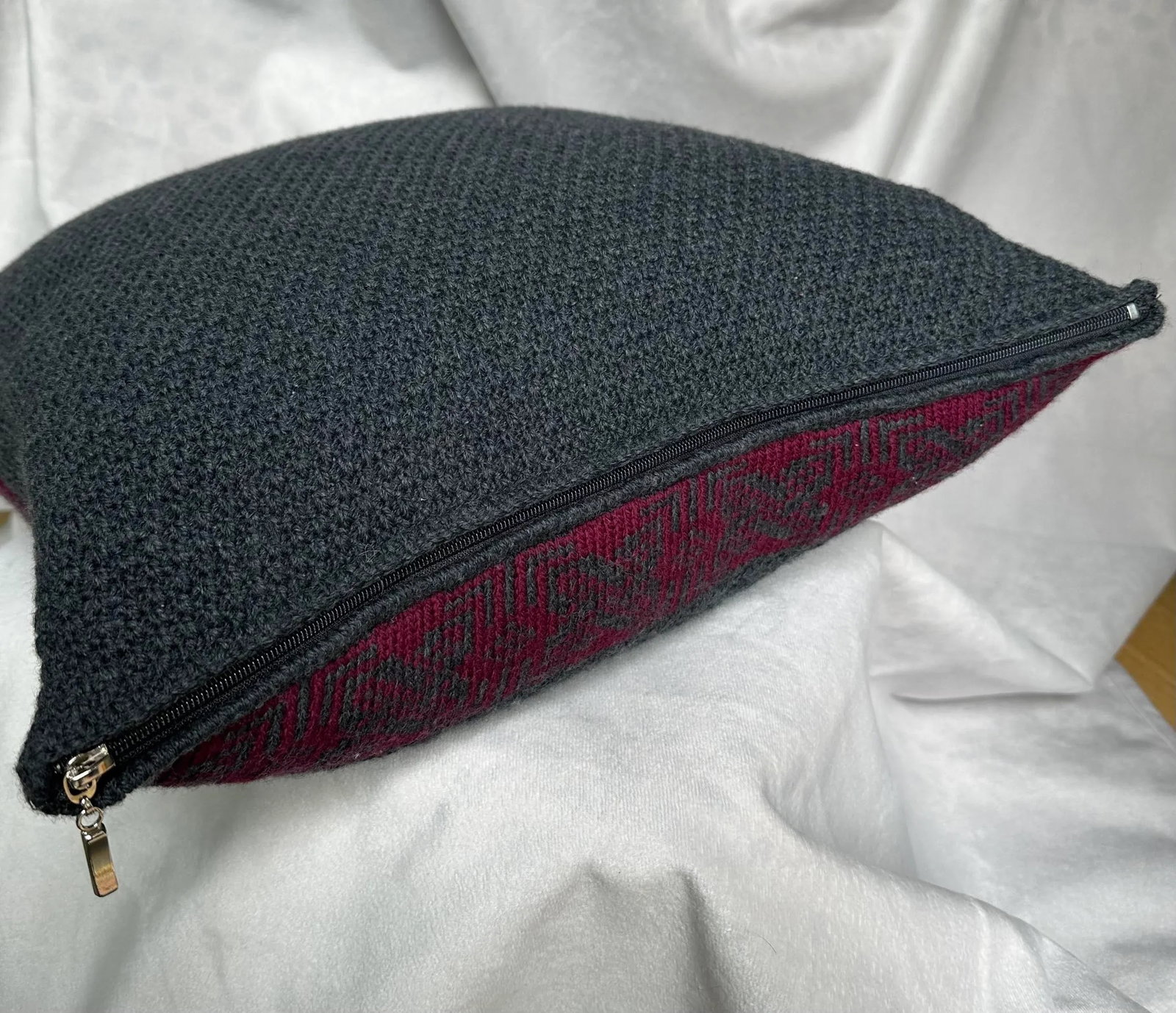 Mid 20th Century Aran Mor Merino Wool Pillow, Made in Ireland - 8