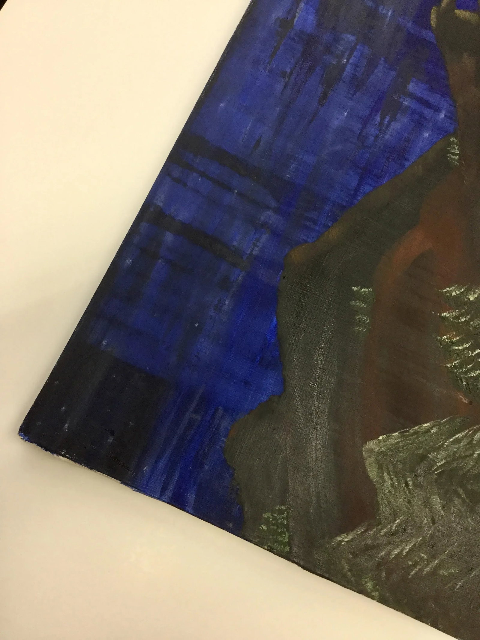 Large "Eagle Peak" Oil Painting on Canvas - 10