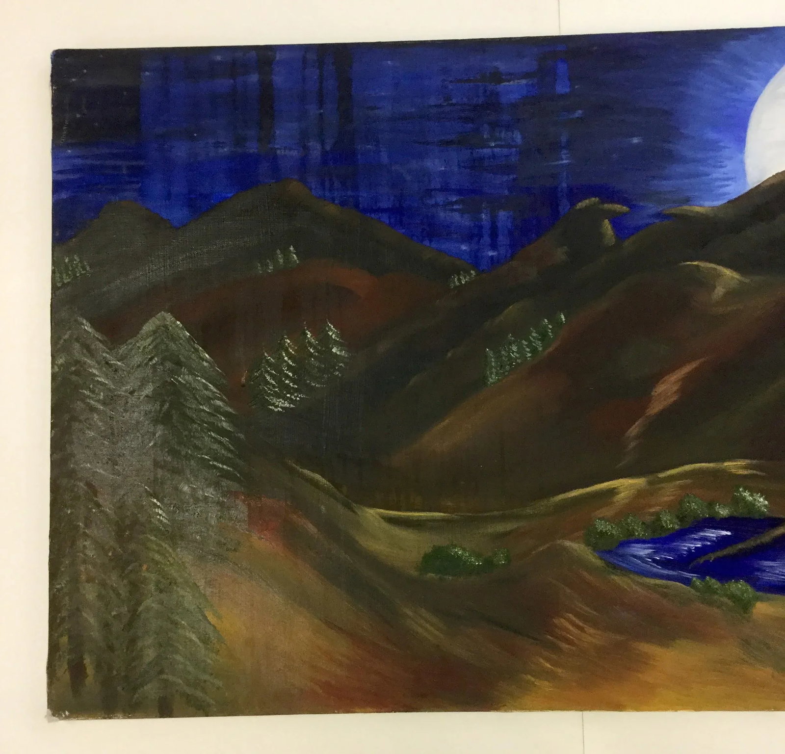 Large "Eagle Peak" Oil Painting on Canvas - 3