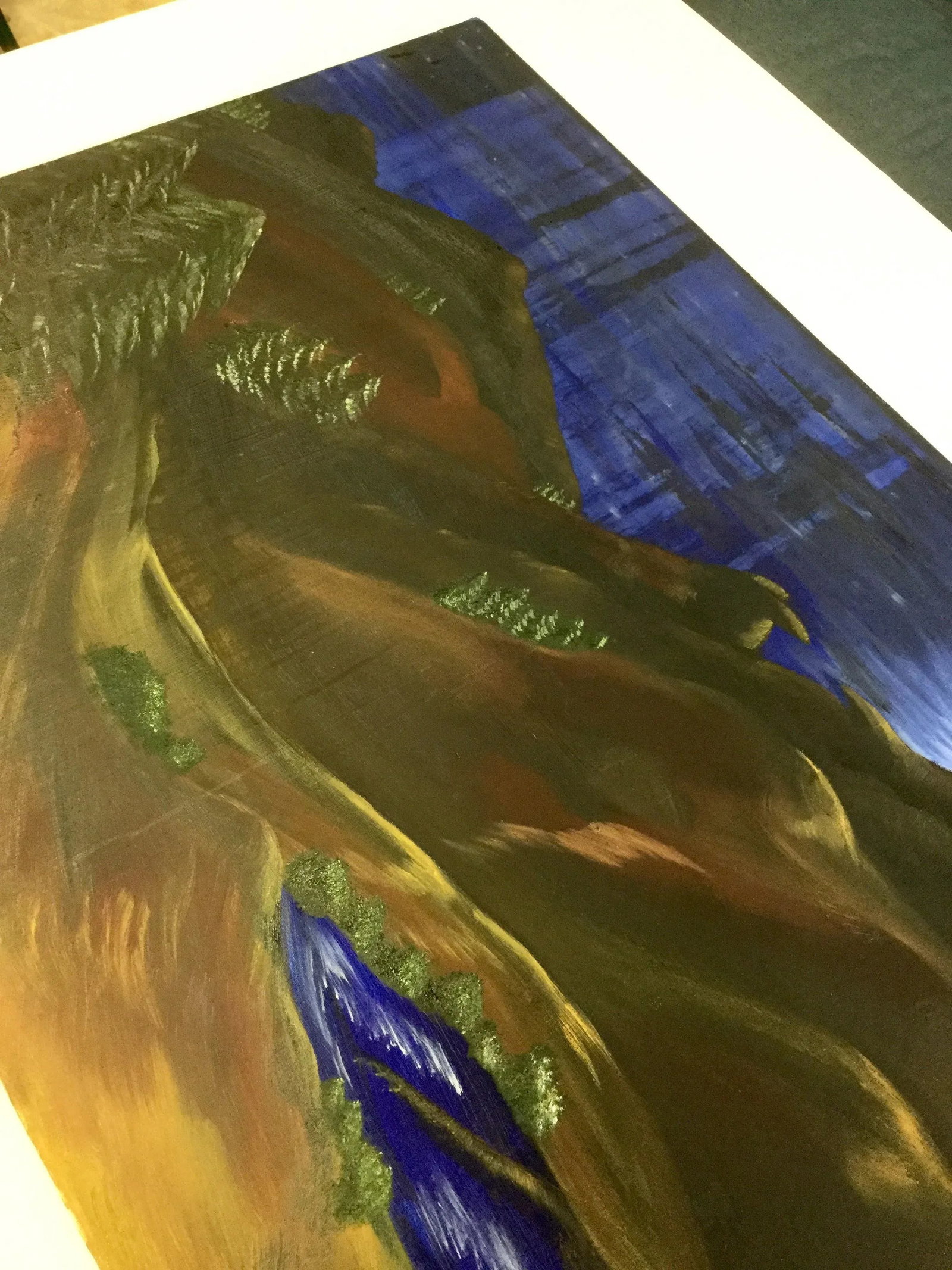 Large "Eagle Peak" Oil Painting on Canvas - 6