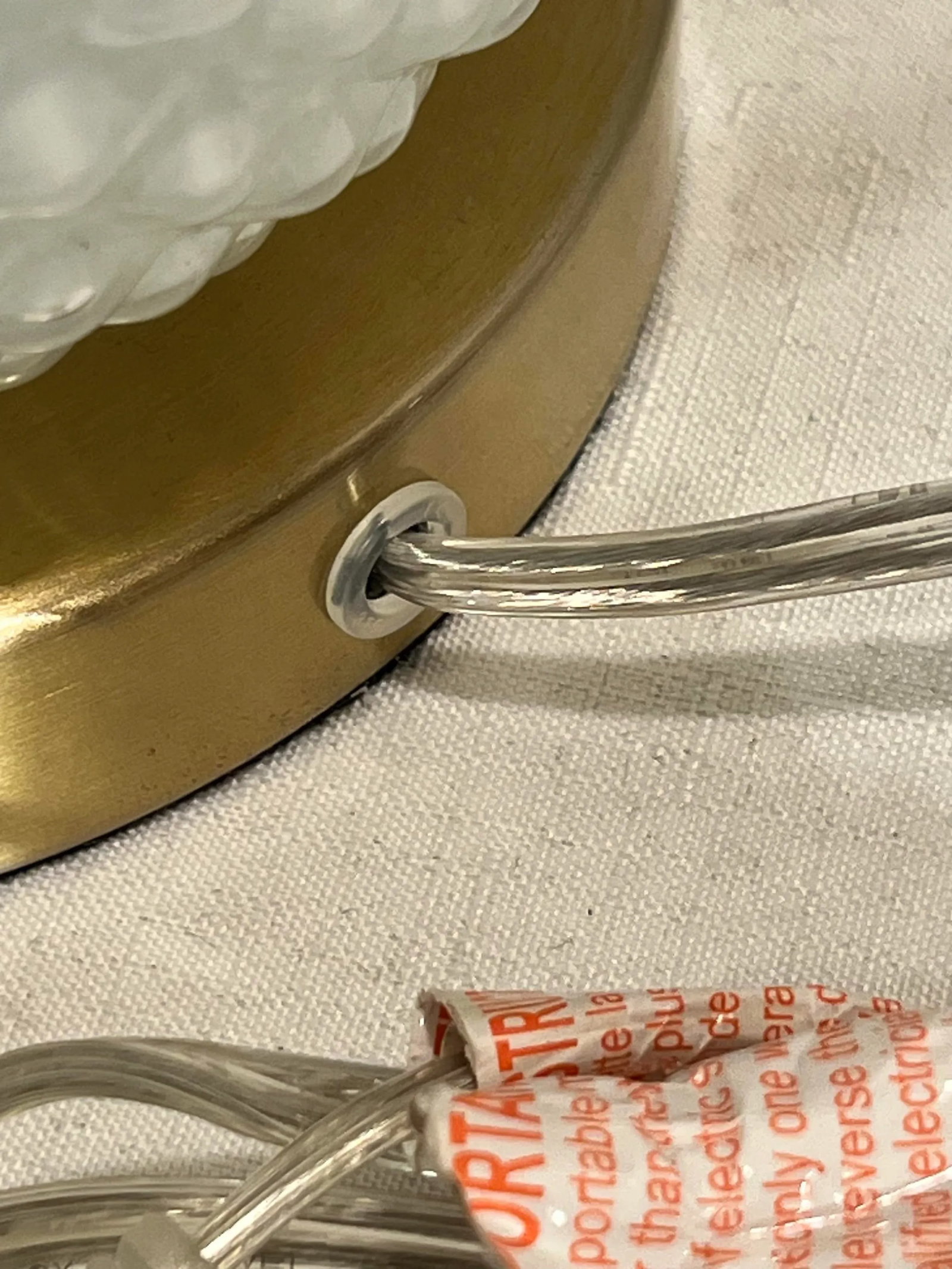 Surya White Hobnail Glass Style Reverse Painted White Table Lamp With Impressionist Style Floral Sha - 9