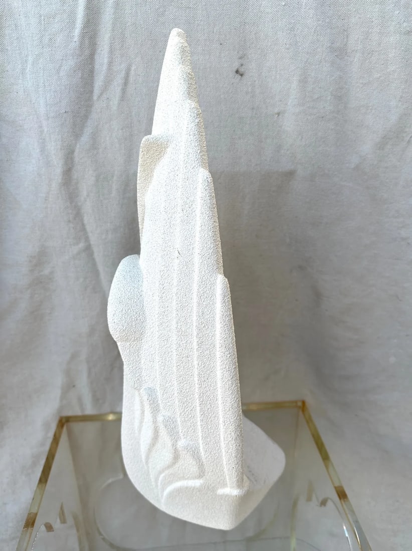 Vintage Textured Plaster Swan by Haeger - 5