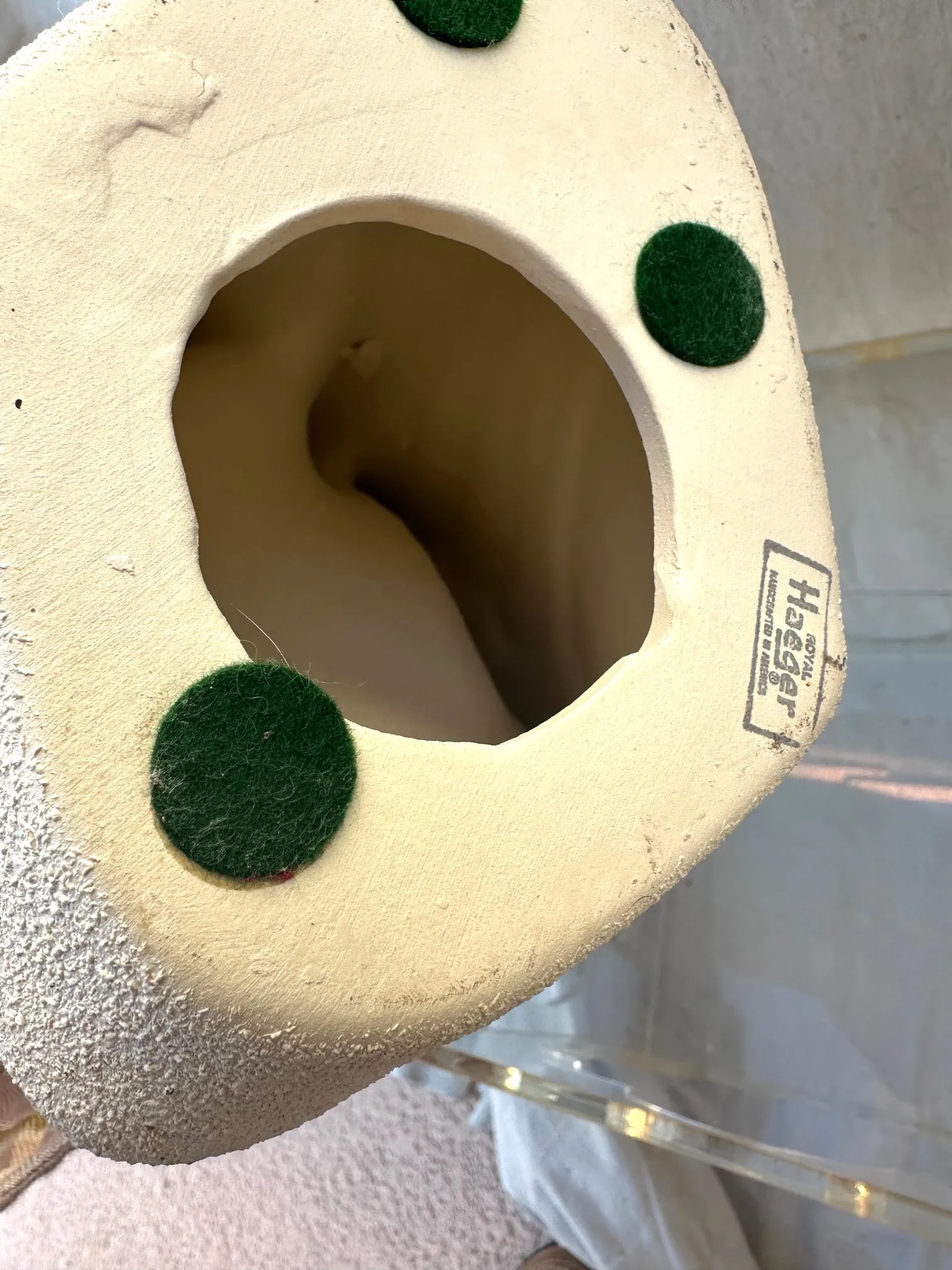 Vintage Textured Plaster Swan by Haeger - 7