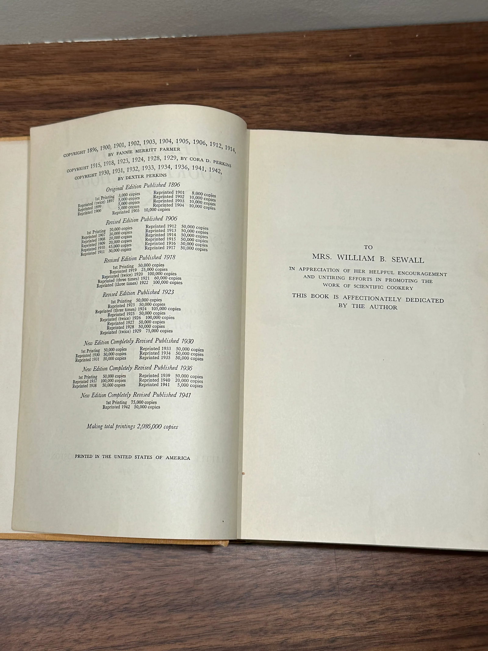 Vintage Hardcover 1942 Boston Cooking School Cookbook by Fannie Farmer - 4