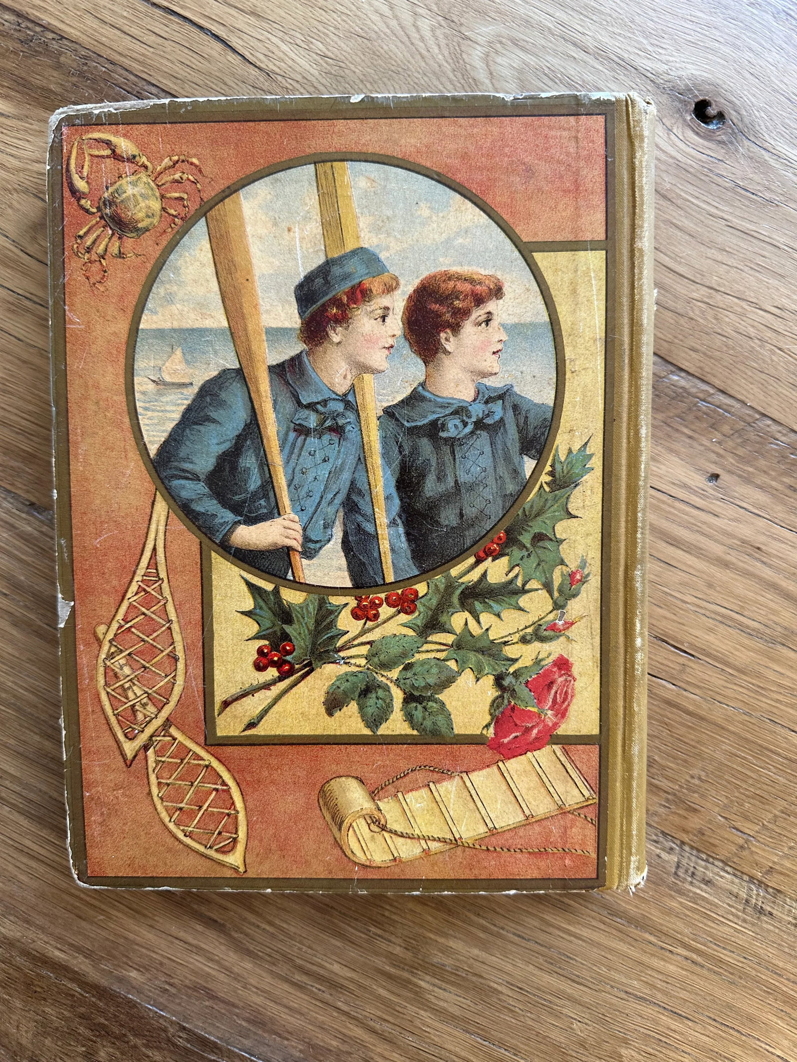 Antique Hardcover Book 1888 Worthington's Annual Children's Gift Book Stories Poems Illustration - 10