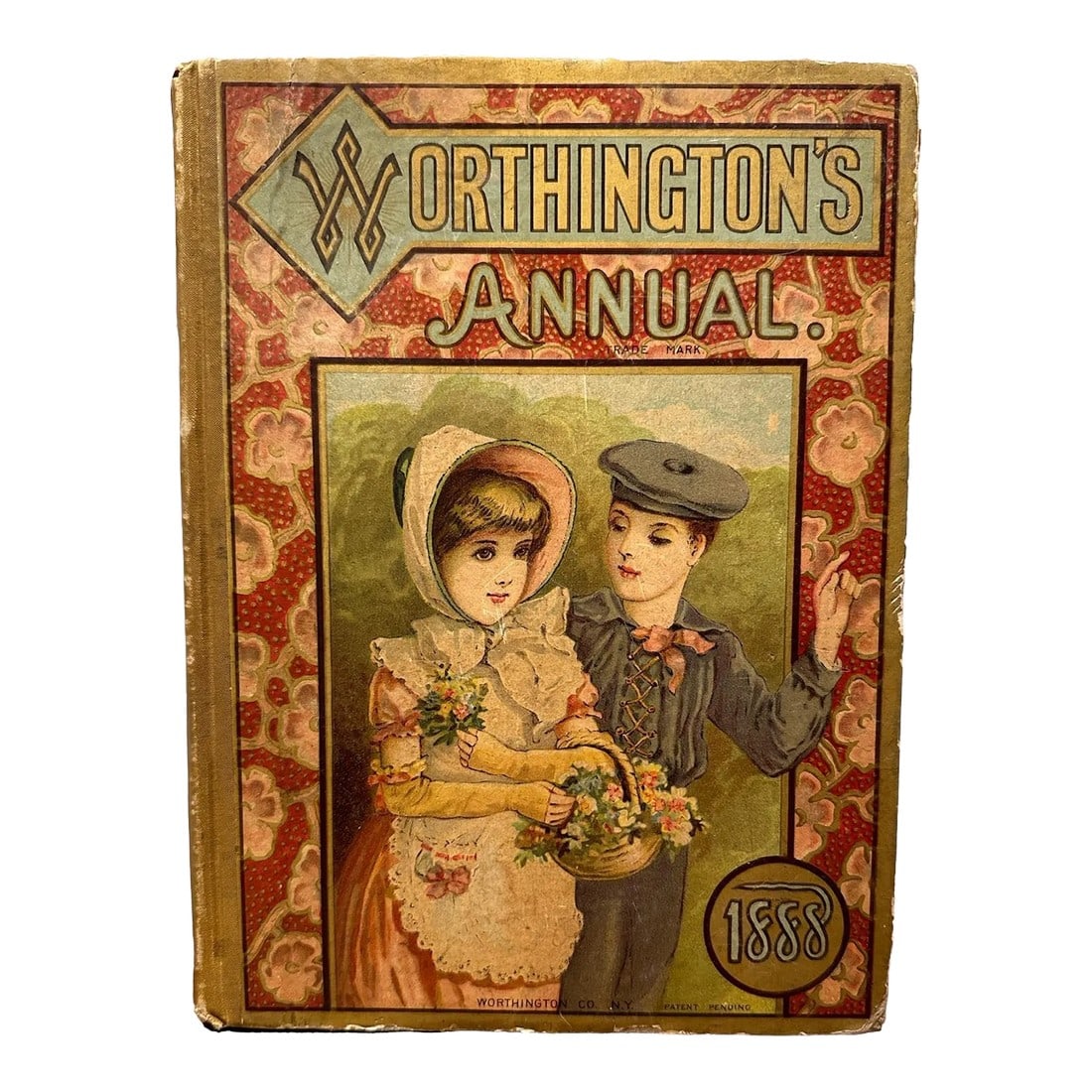 Antique Hardcover Book 1888 Worthington's Annual Children's Gift Book Stories Poems Illustration: 1888 WORTHINGTON's ANNUAL Vintage Children Gift Book Stories Poems Illustrations A Series of Interesting Stories, Biographies, Papers on Natural history for the Young. Illustrated by upwards of 500