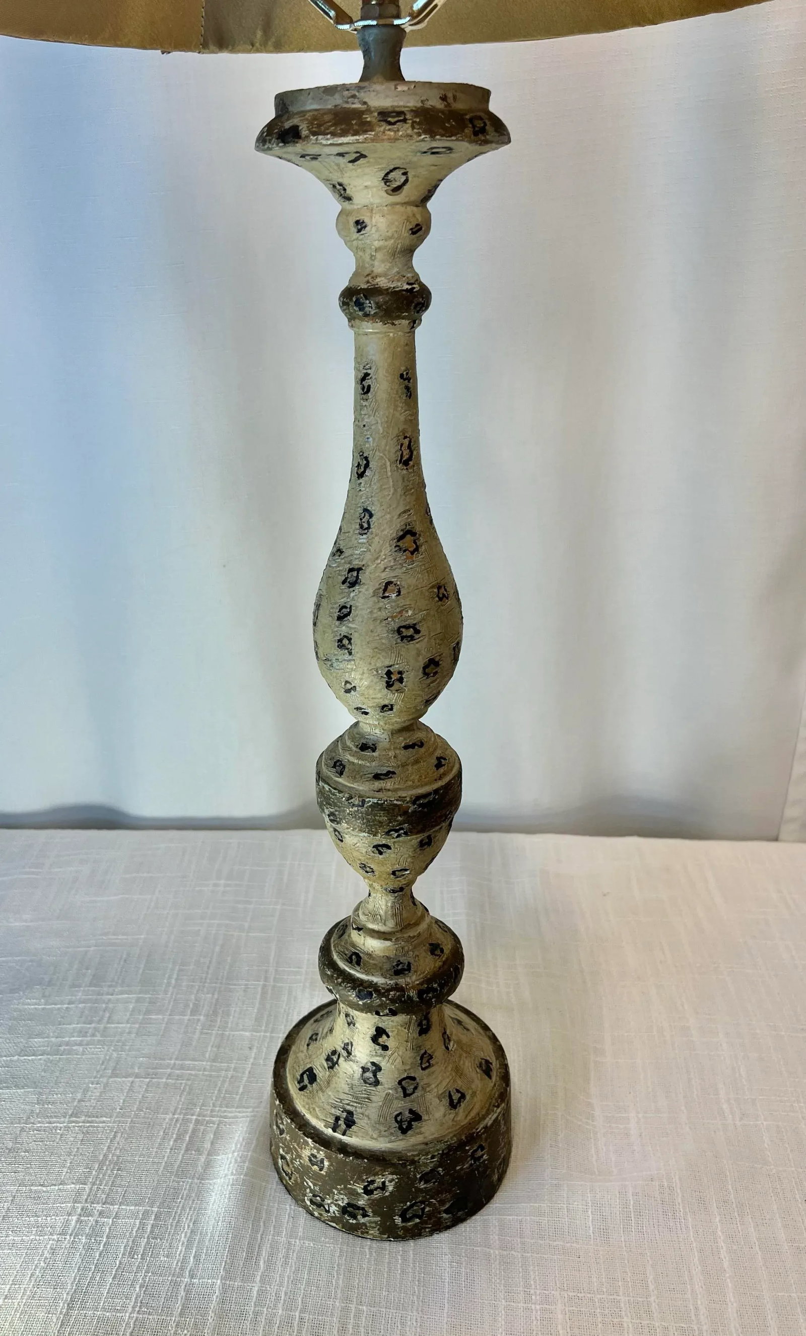 Vintage Aidan Gray Rue Sulpice Table Lamp With Pleated Silk Shade - 5