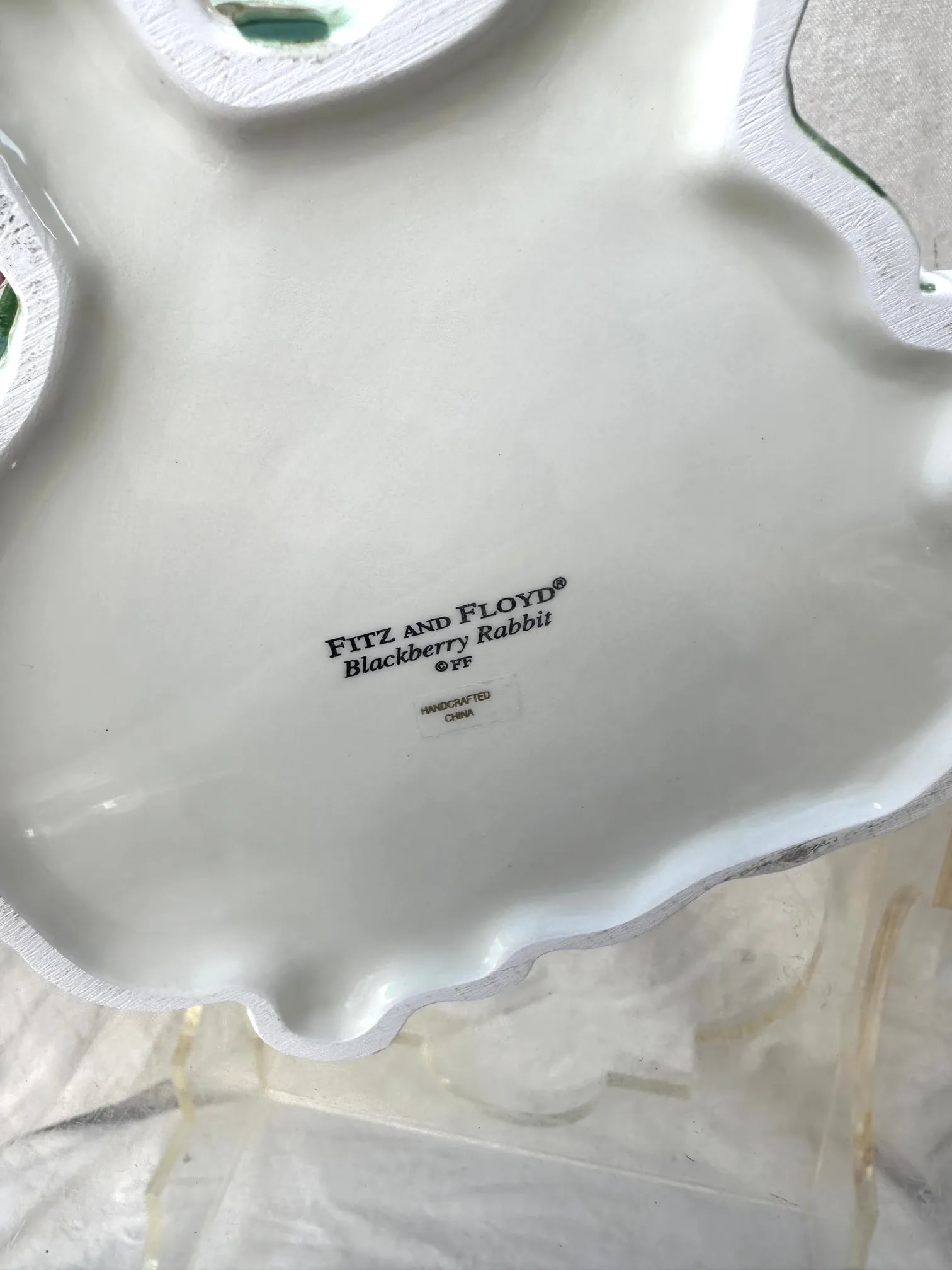 Fitz & Floyd Blackberry Rabbit Cookie Jar - 10