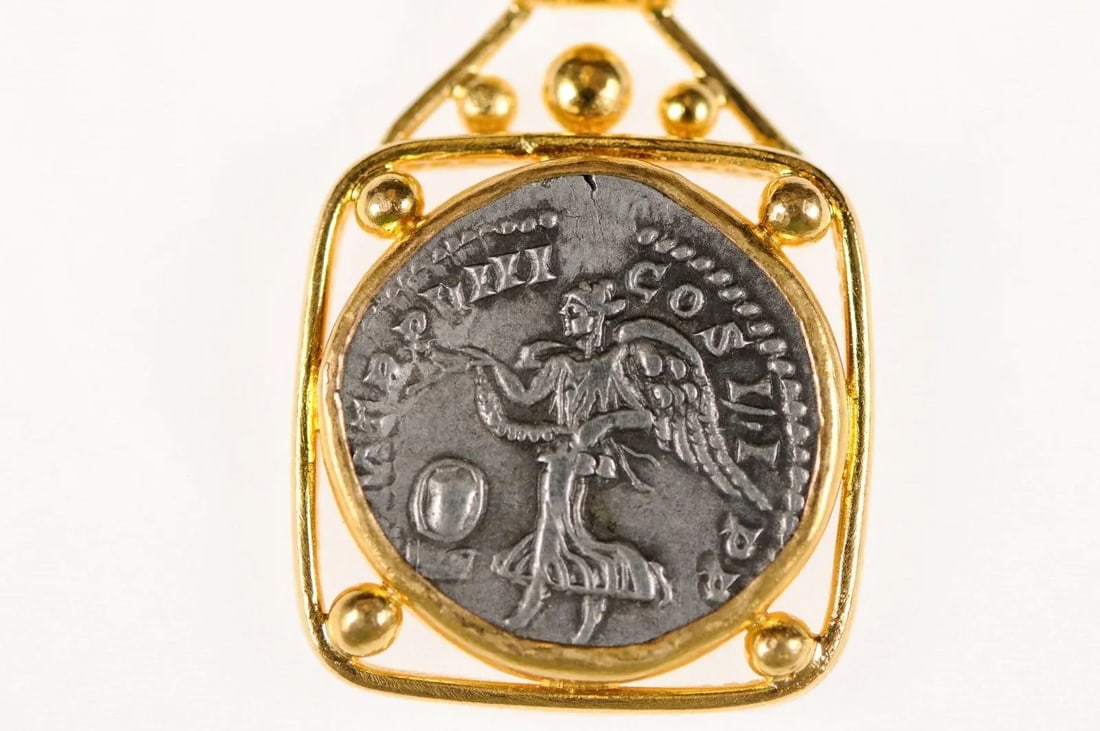 Antique Roman Septimus Severus Pendant - 6