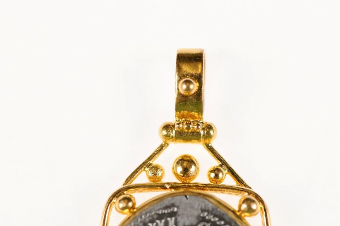 Antique Roman Septimus Severus Pendant - 7