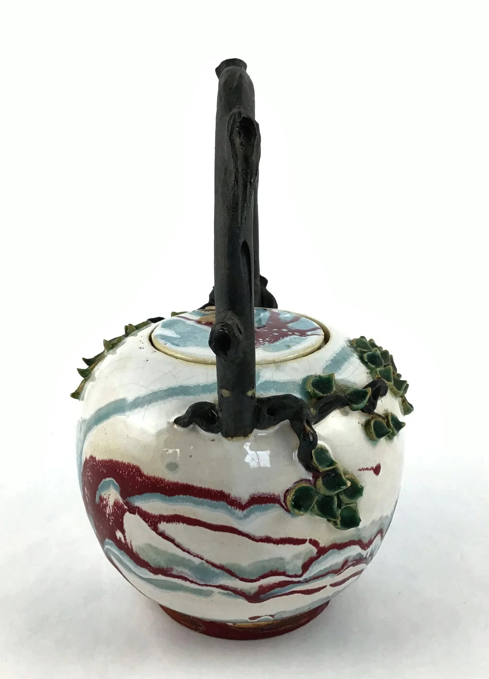 Artisanal Antique Thai Ceramic Teapot - 3