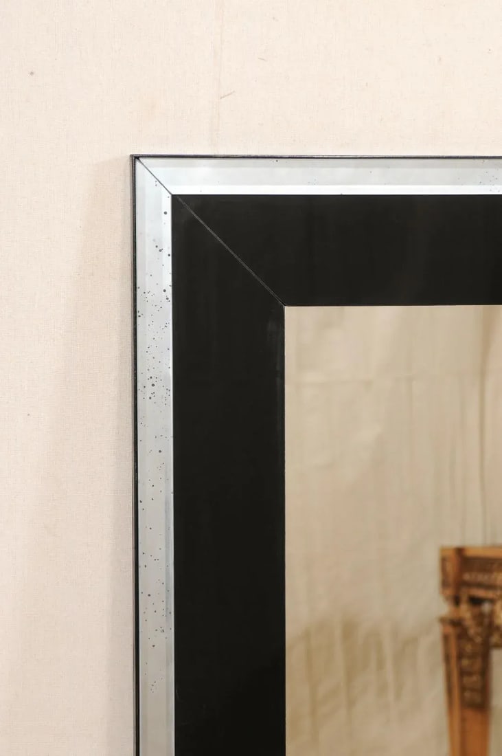 Sleek Black Artisan Mirror - 10