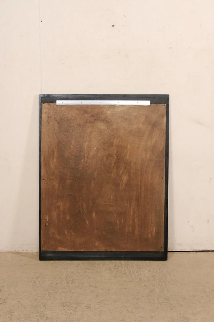 Sleek Black Artisan Mirror - 3