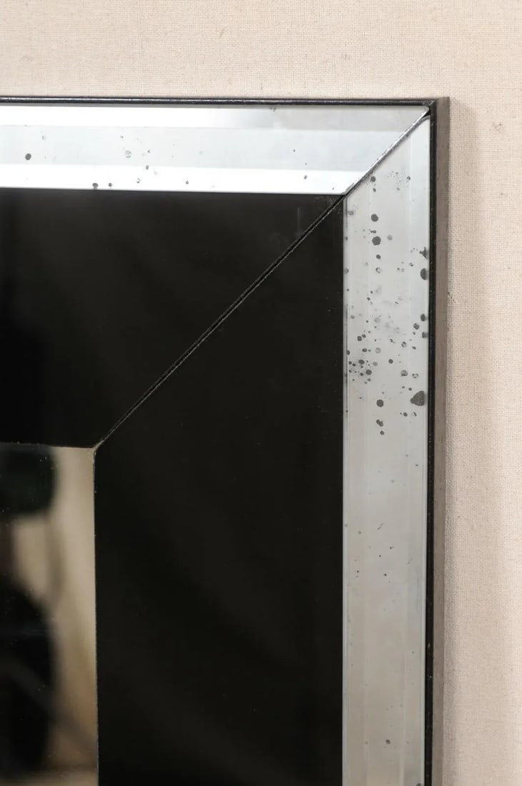 Sleek Black Artisan Mirror - 5