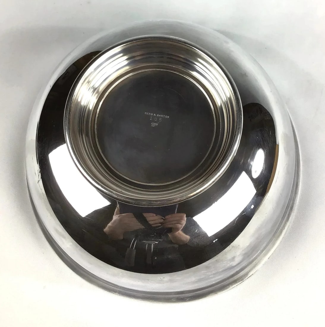 1960s Large Silver Plate Reed & Barton Revere Bowl - 7