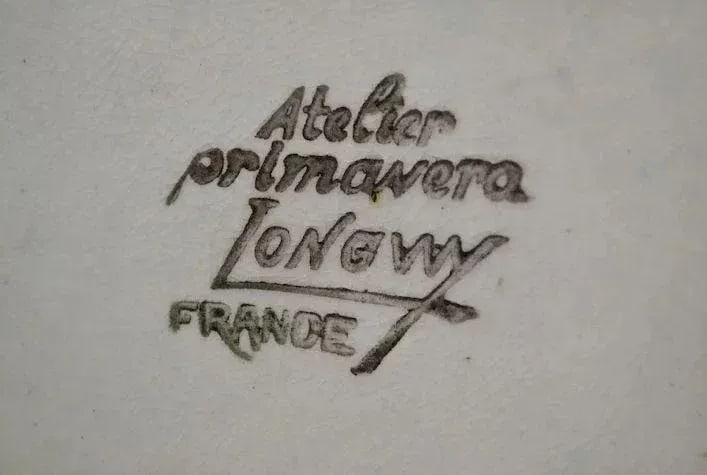 Art Deco Large Longwy France Atelier Primavera Vase - 7