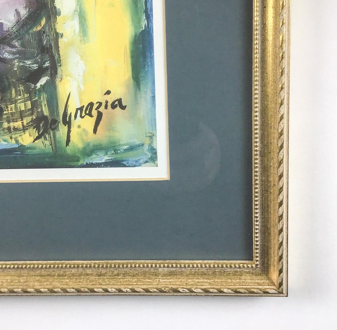 1996 "My Very Own Papoose" by Ettore "Ted" Degrazia Framed Print - 2