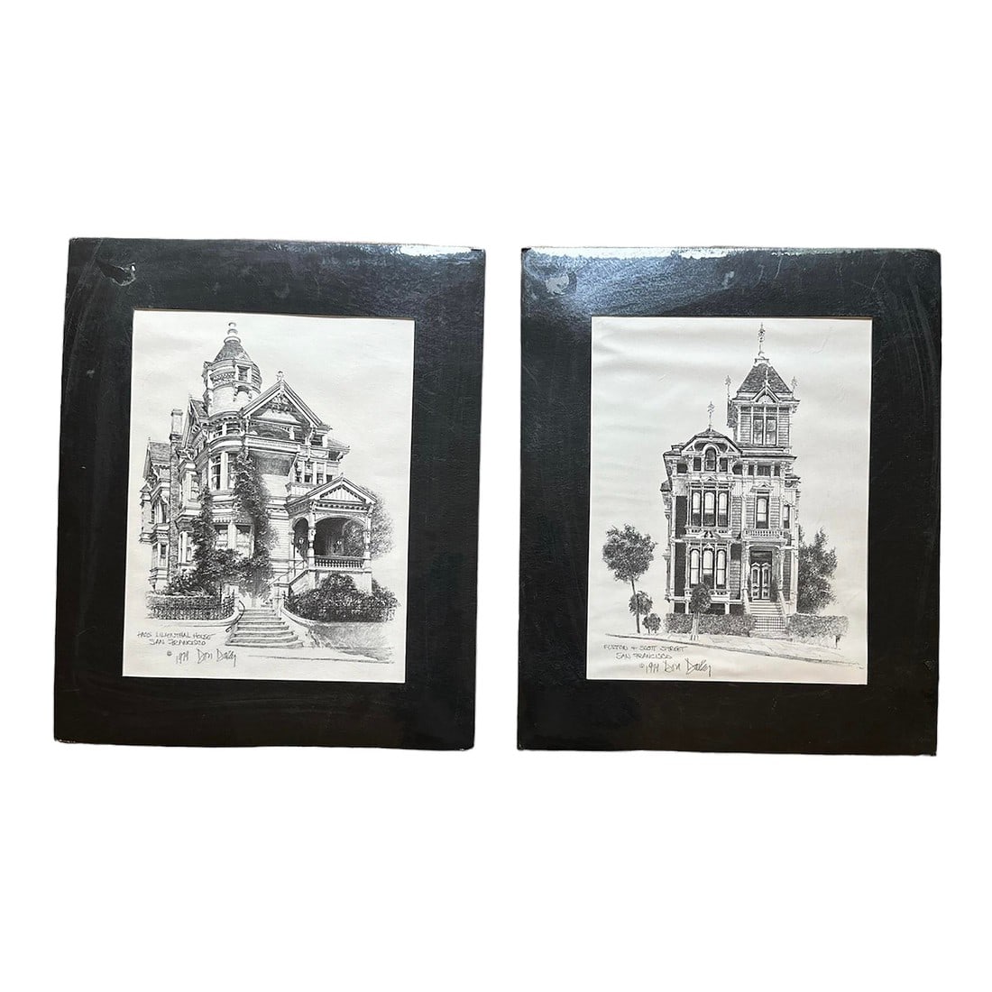 1979 Architectural San Francisco Lithograph Drawings by Don Davey-A Pair (1 of 7)