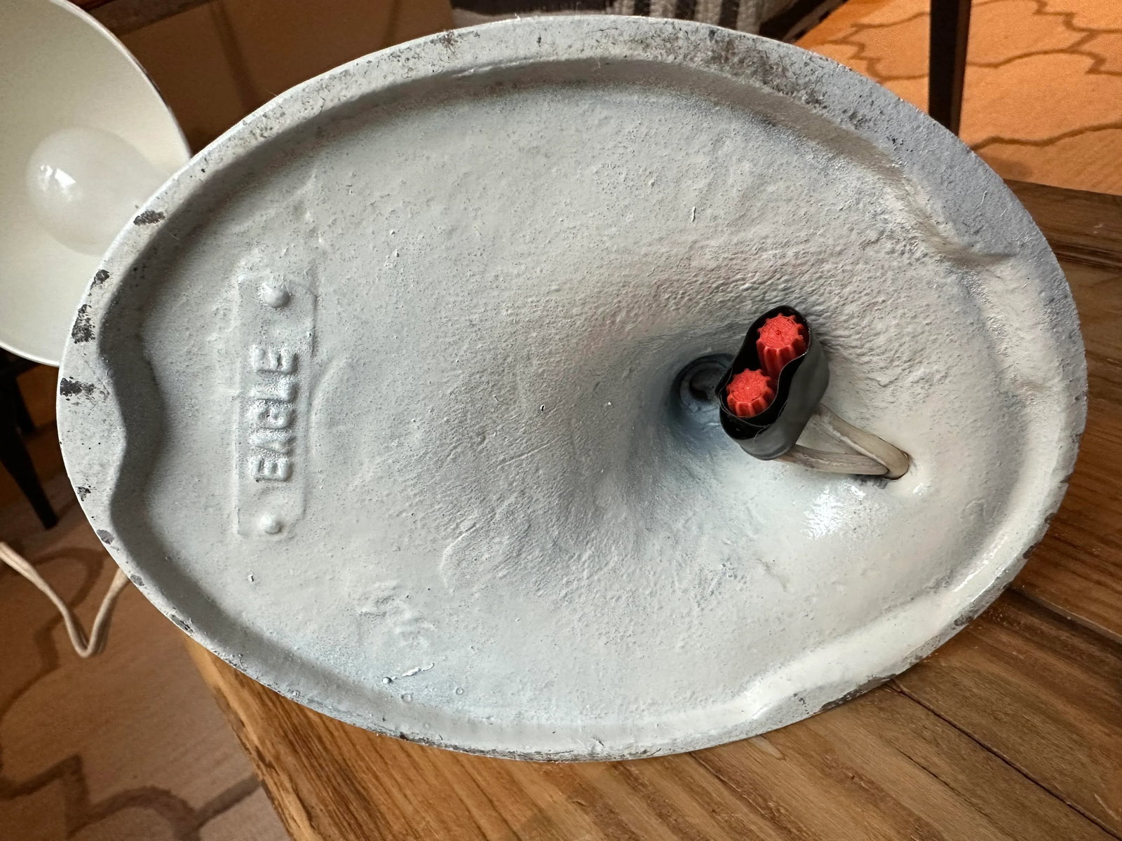 Early 20th Century Cast Iron Gooseneck Desk Table Lamp by Eagle - 4