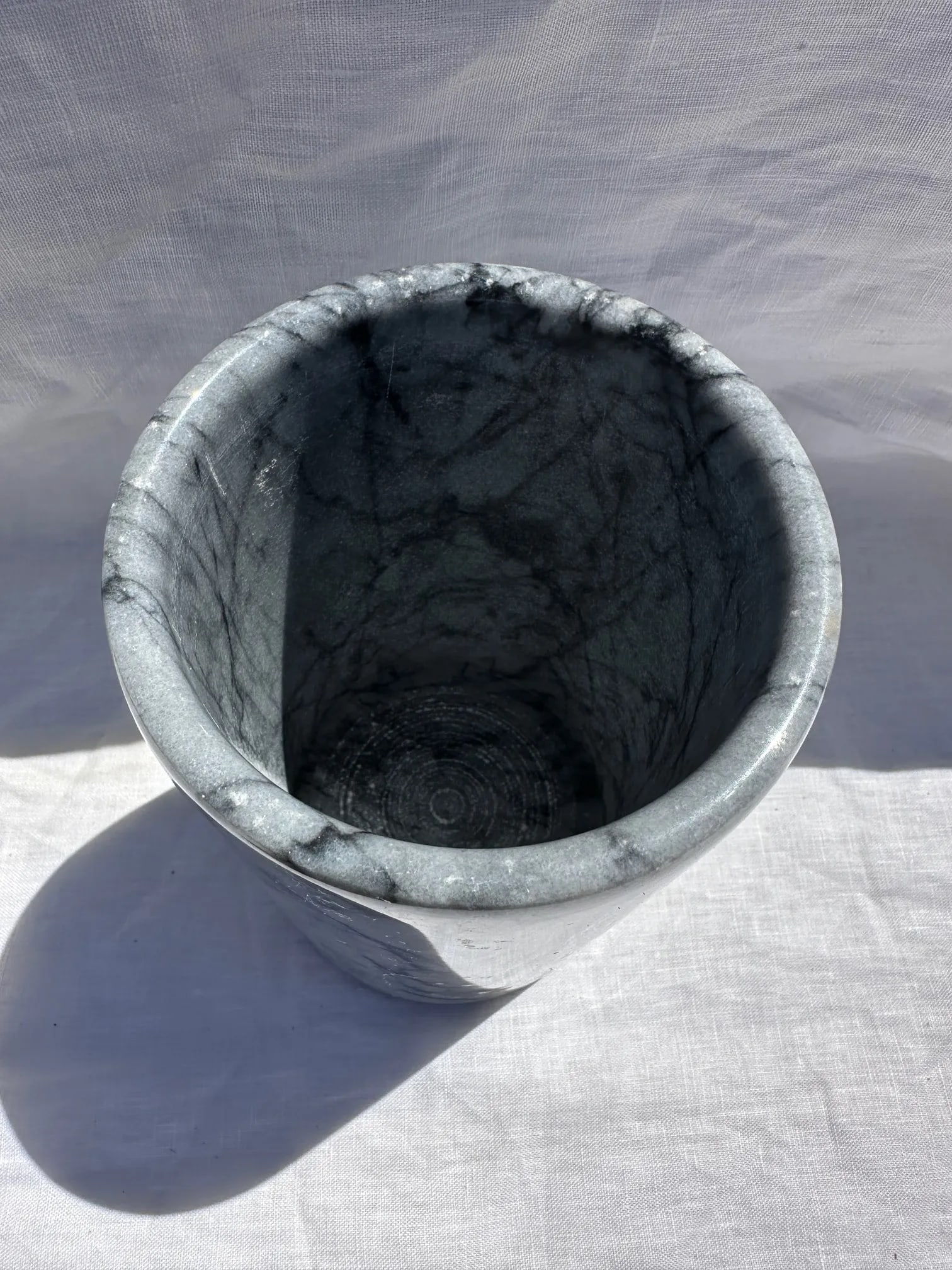 Crate & Barrel Marble Utensil Holder - 2