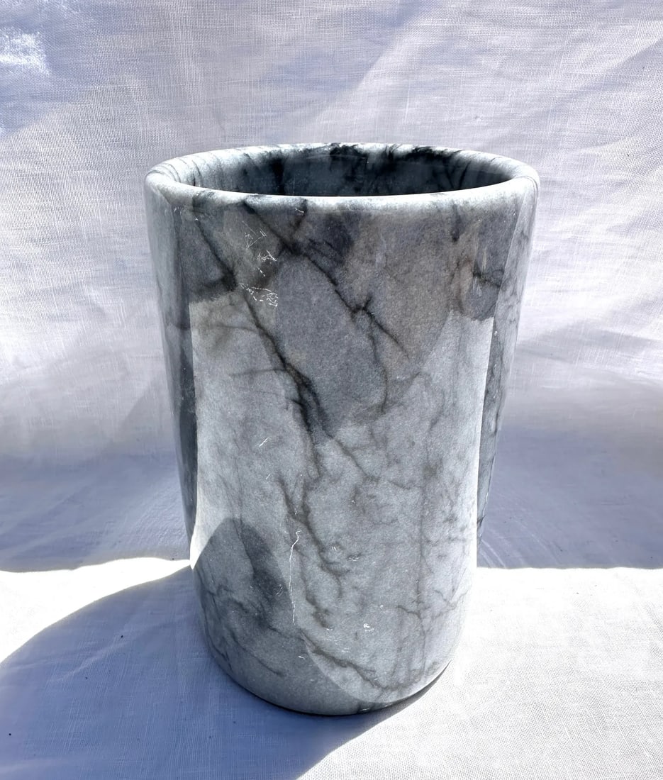Crate & Barrel Marble Utensil Holder - 4