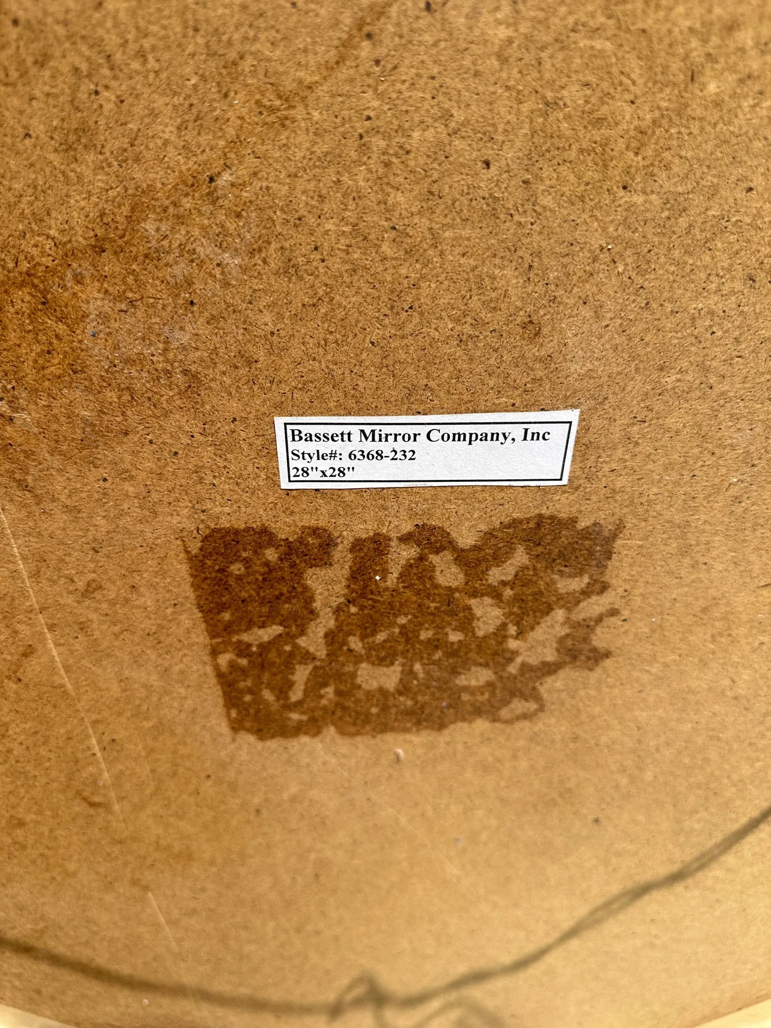 Vintage Bassett Asian Inspired Octagon Wall Mirror - 7