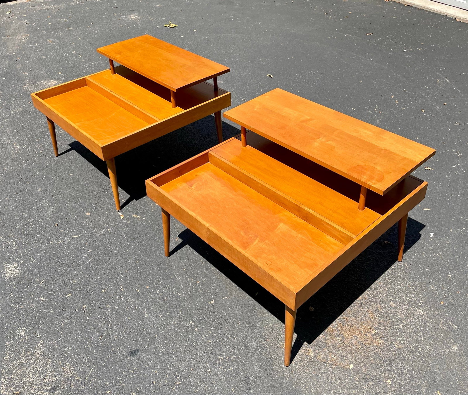 Paul McCobb Planner Group by Winchendon Two Tier Tables - 2