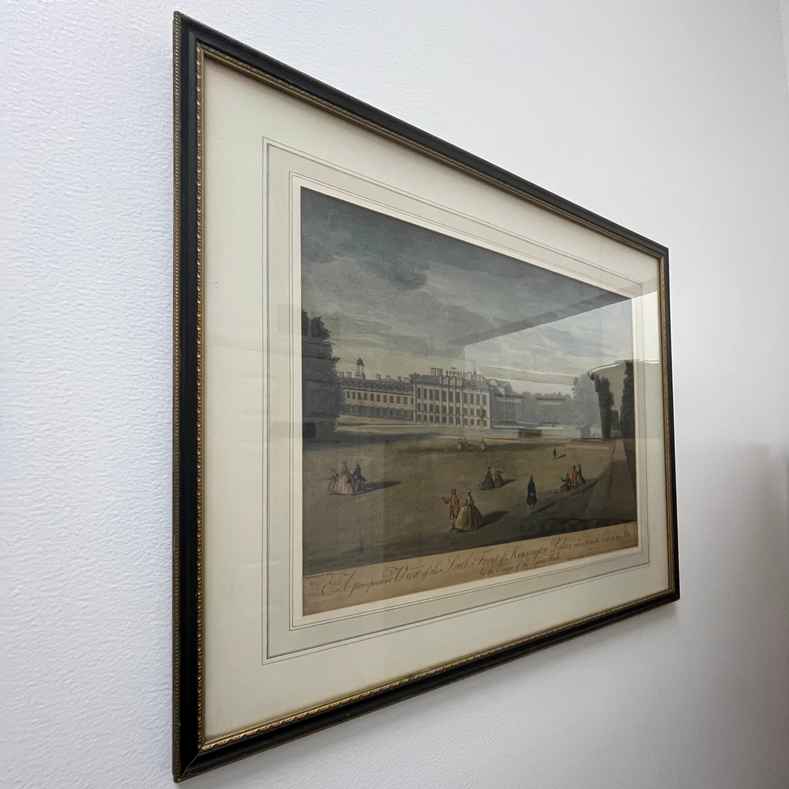 Neoclassical Engraving - Kensington Palace South View by Tinney - Early 19th Century - 10