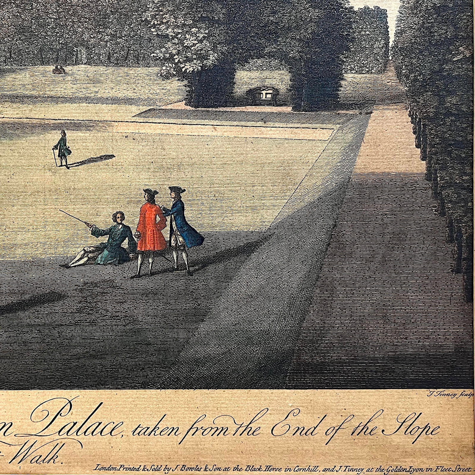 Neoclassical Engraving - Kensington Palace South View by Tinney - Early 19th Century - 5