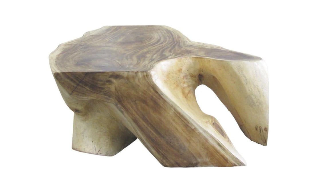 Hand Made Smooth Sides Living Edge Block 74" Inch Long Coffee Table 102 - 11