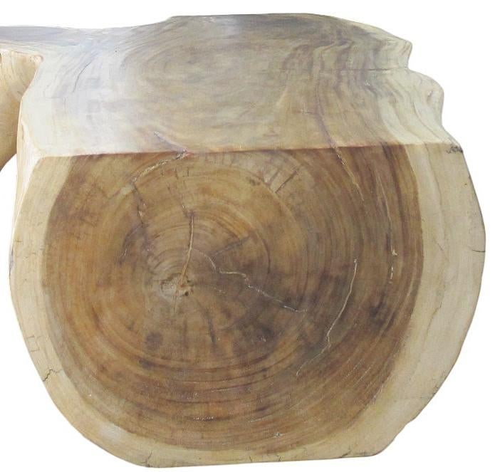 Hand Made Smooth Sides Living Edge Block 74" Inch Long Coffee Table 102 - 12