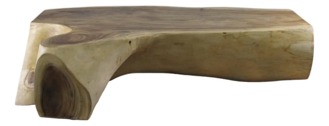 Hand Made Smooth Sides Living Edge Block 74" Inch Long Coffee Table 102 (1 of 12)