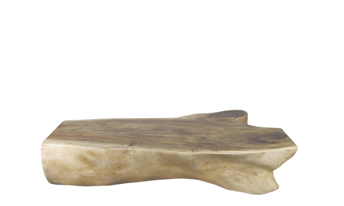 Hand Made Smooth Sides Living Edge Block 74" Inch Long Coffee Table 102 - 4