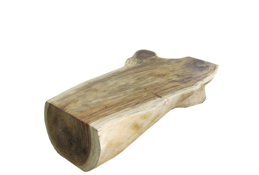 Hand Made Smooth Sides Living Edge Block 74" Inch Long Coffee Table 102 - 5