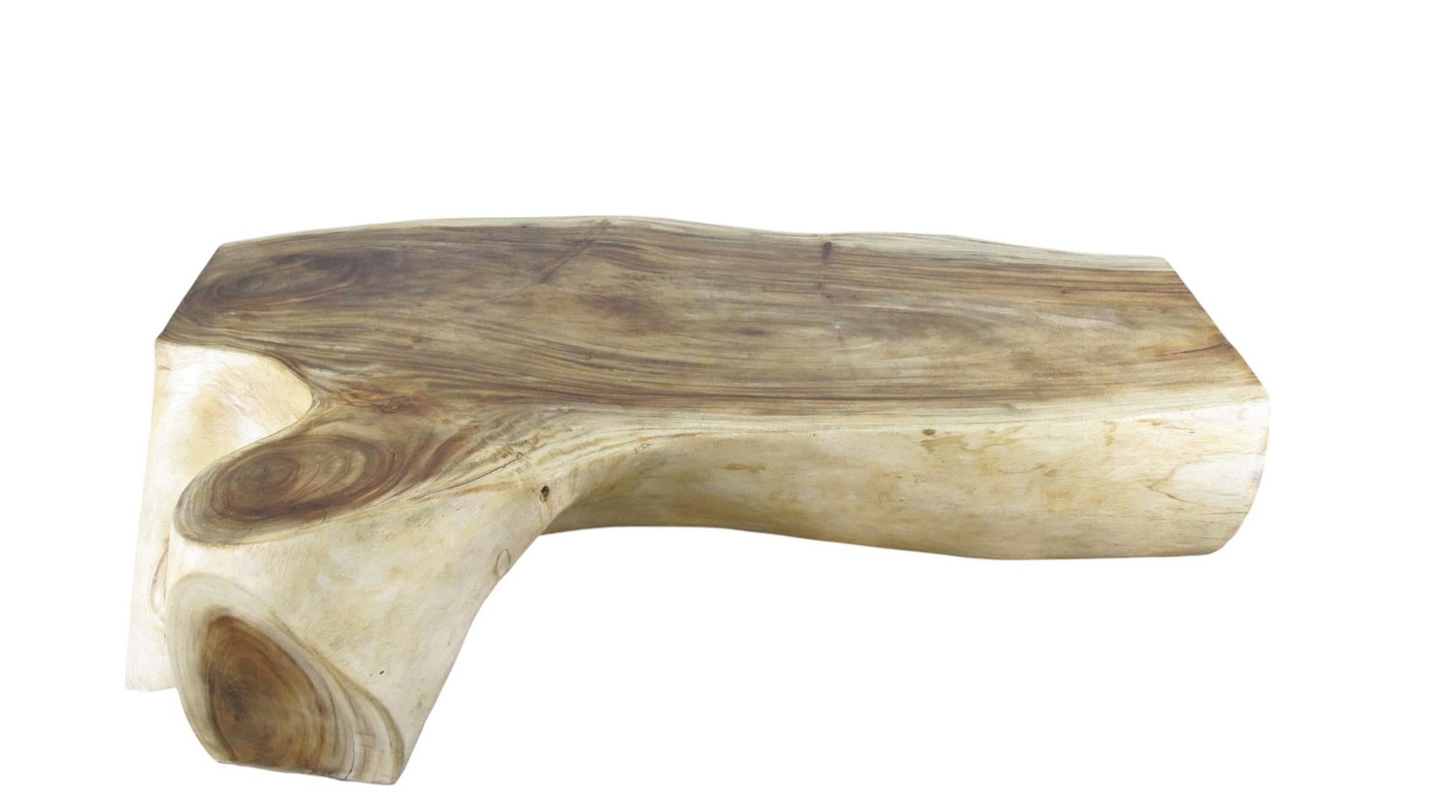 Hand Made Smooth Sides Living Edge Block 74" Inch Long Coffee Table 102 - 7