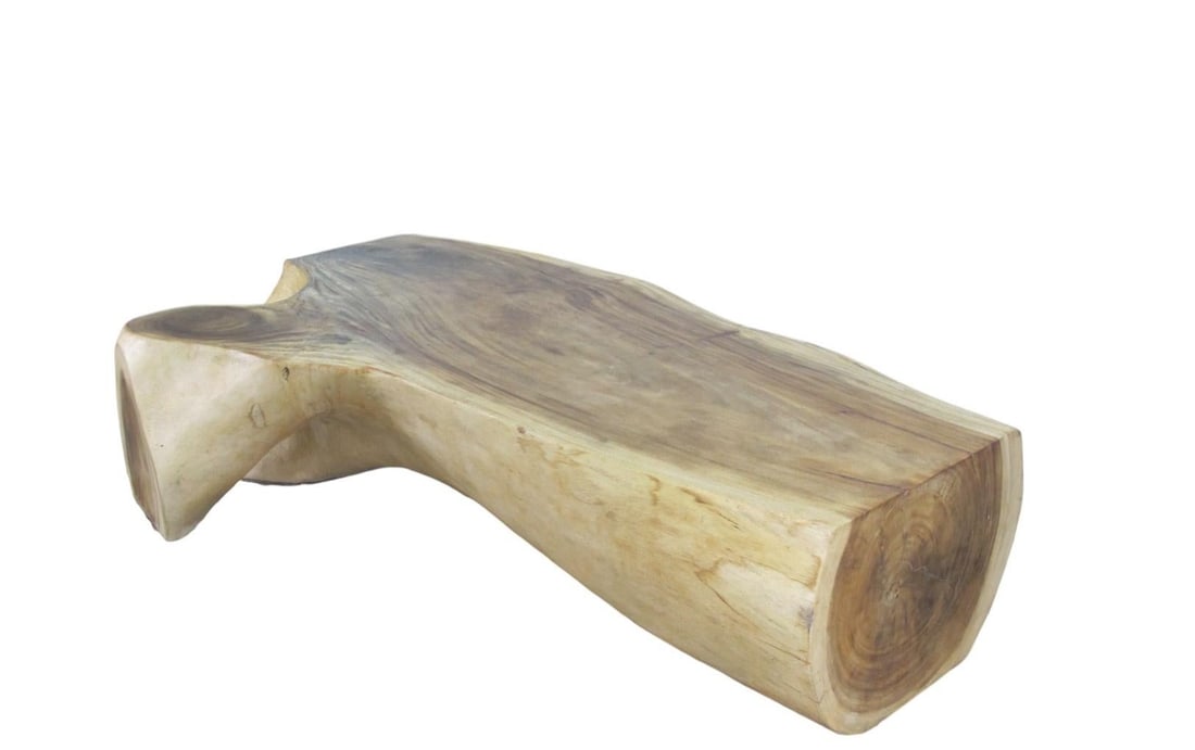 Hand Made Smooth Sides Living Edge Block 74" Inch Long Coffee Table 102 - 8