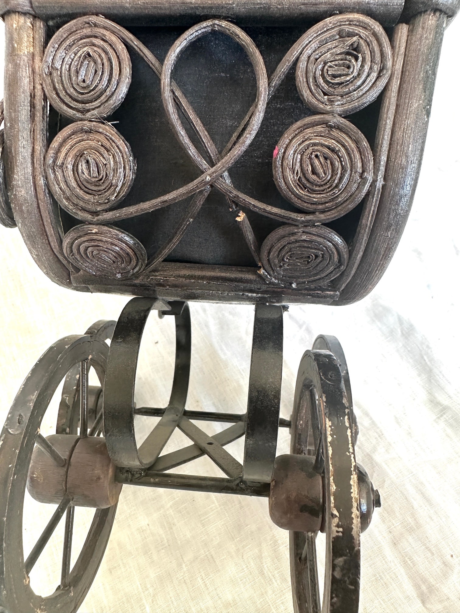 Vintage Victorian Doll Carriage - 6