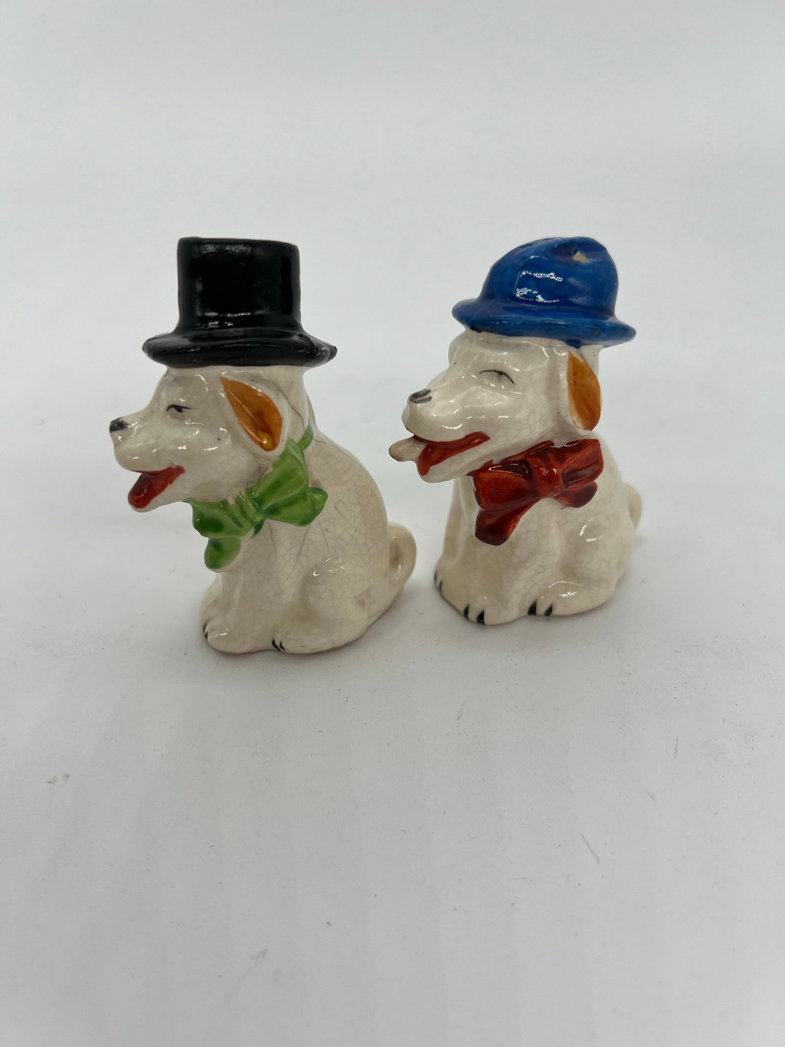 Antique Comic Dogs Salt & Pepper Shakers - 7