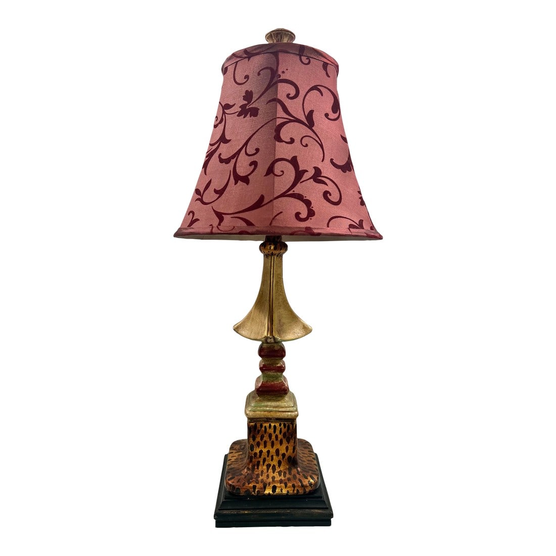 Elegant Vintage John Richard Pagoda Style Column Table Lamp - Unique Home Decor Accent Sales Pitch (1 of 8)