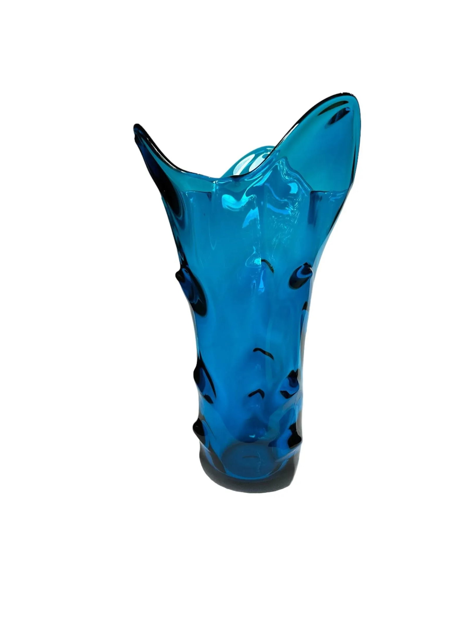 Mid 20th Century Tundra Bleunique Swing Art Glass Vase - 2