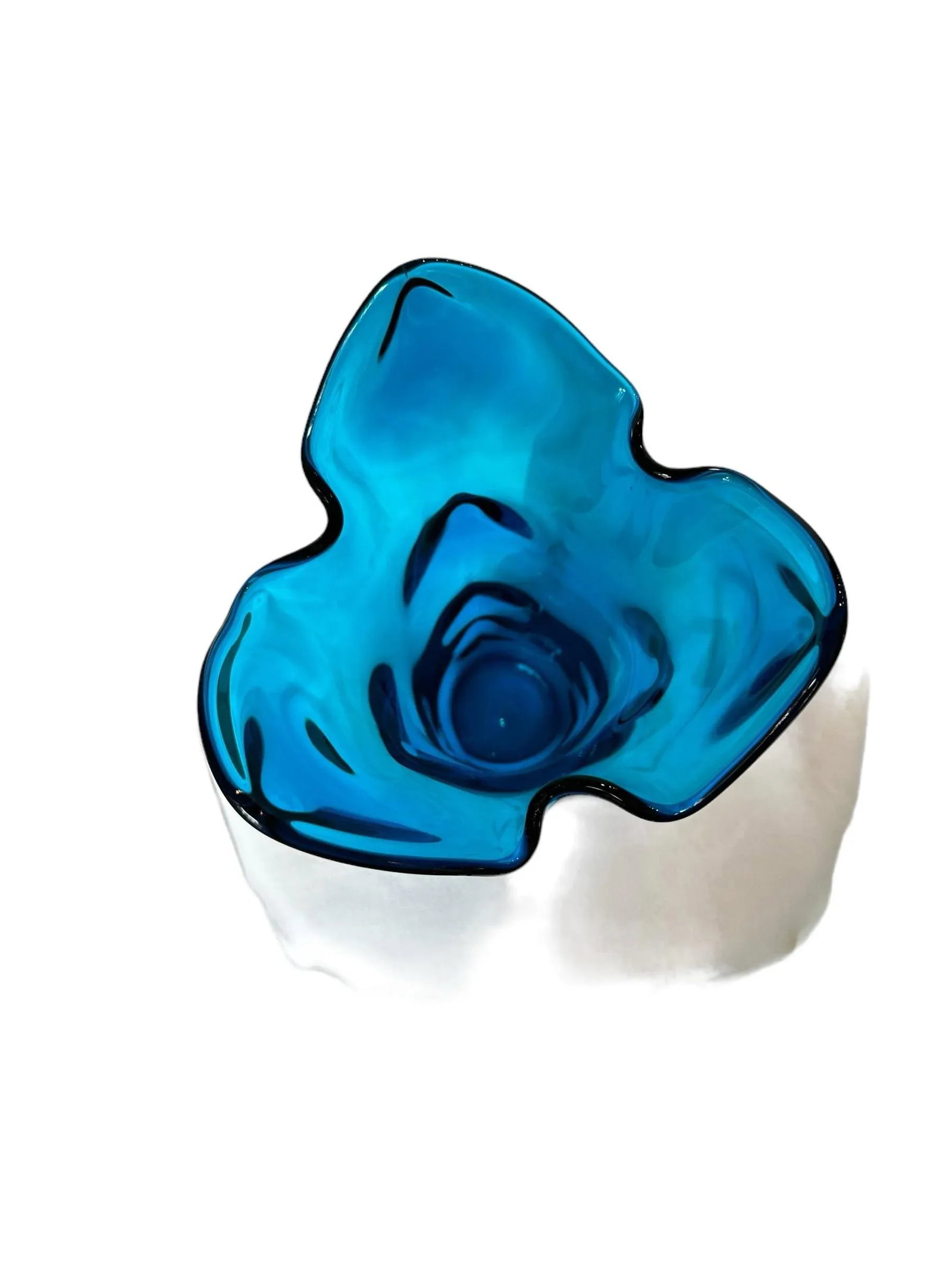 Mid 20th Century Tundra Bleunique Swing Art Glass Vase - 7