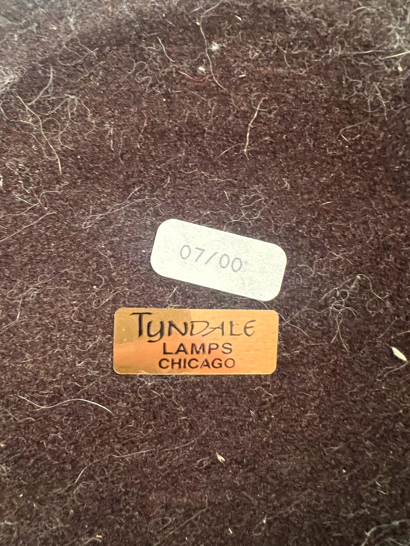 Vintage Tyndale Art Deco Style Tassel Column Table Lamp - 10