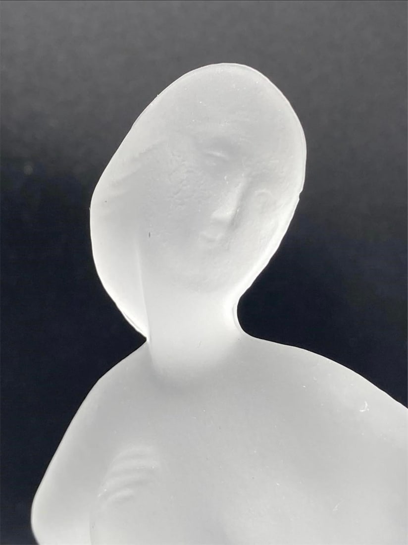 1930s Frosted Art Deco Dancing Lady Figurine - 4