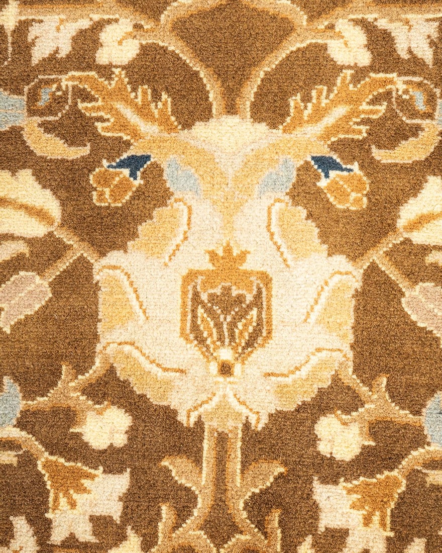 Mogul, One-of-a-Kind Hand-Knotted Area Rug - Brown, 6' 1" x 8' 10" - 3