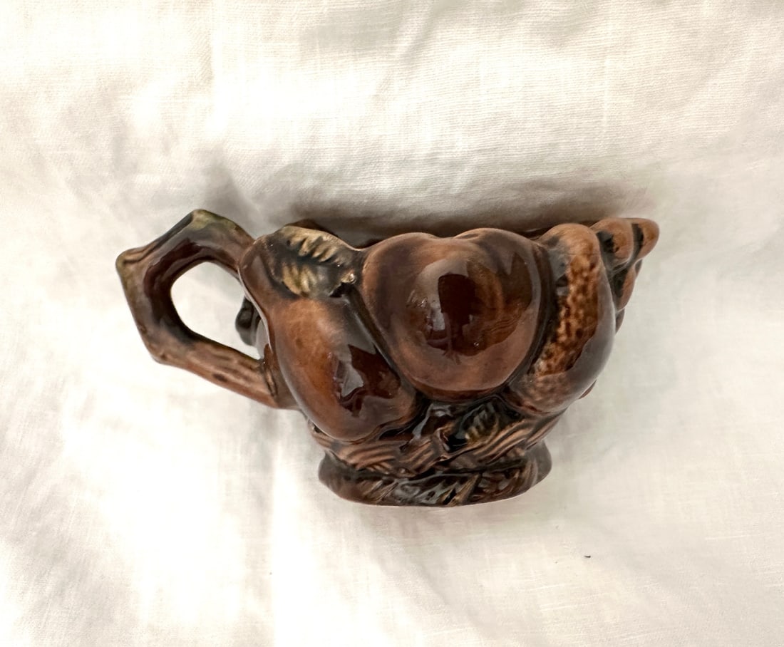 Inarco Brown Majolica Creamer - 2