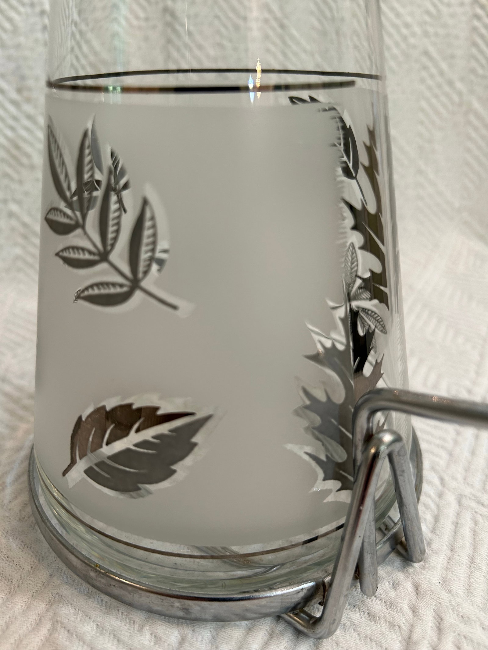 Mid 20th Century Libbey "Silver Leaf" Glassware Set - 8 Pieces - 8